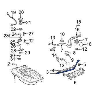 Lexus OE - Right Fuel Tank Strap