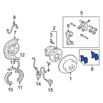 Lexus OE - Rear Disc Brake Pad Set