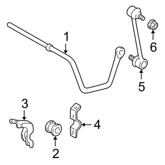 Lexus OE - Rear Suspension - Stabilizer Bar & Components