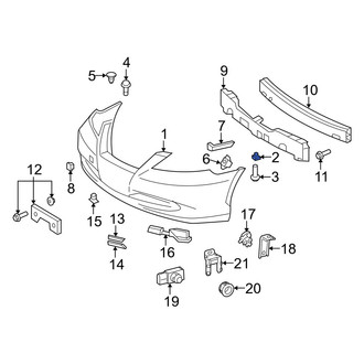 Lexus OE - Front Bumper Cover Nut