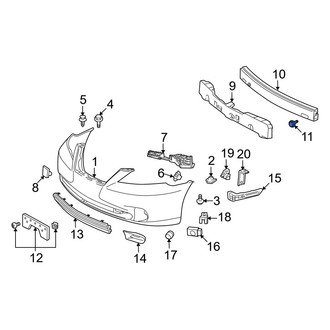 Lexus OE - Front Bumper Cover Reinforcement Beam Bolt