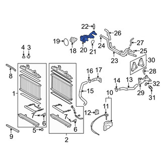 Lexus OE - Lower Engine Coolant Thermostat Housing