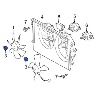 Lexus OE - Engine Cooling Fan Blade Nut