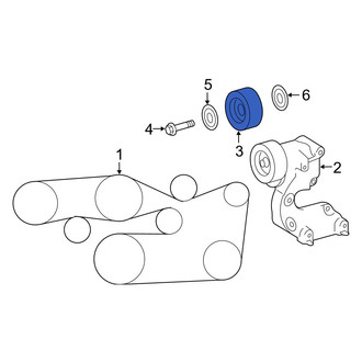 Lexus OE - Accessory Drive Belt Idler Pulley