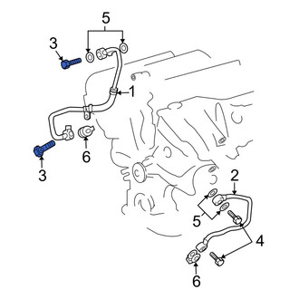Lexus OE - Lower Engine Oil Cooler Line Connector Bolt