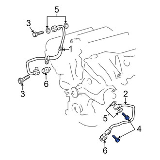 Lexus OE - Upper Engine Oil Cooler Line Connector Bolt