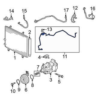 Lexus OE - A/C Refrigerant Discharge Hose