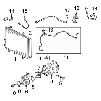 Lexus OE - Air Conditioner & Heater - Condenser, Compressor & Lines