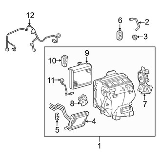 Lexus OE - Air Conditioner & Heater - Evaporator & Heater Components