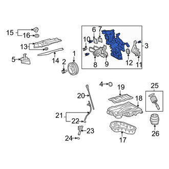 Lexus OE - Upper Engine Timing Cover