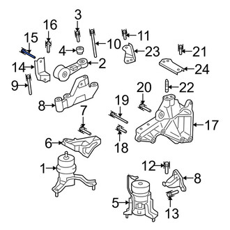 Lexus OE - Upper Engine Mount Bolt