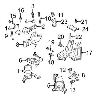 Lexus OE - Engine / Transaxle - Engine & Transmission Mounting