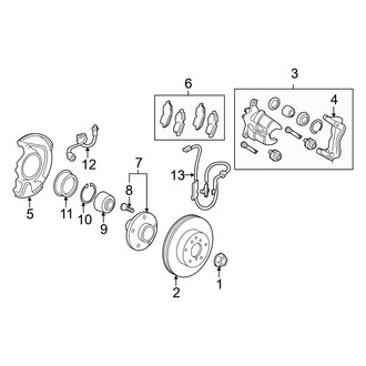 Lexus OE - Front Suspension - Brake Components