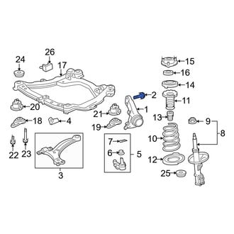 Lexus OE - Suspension Strut Bolt