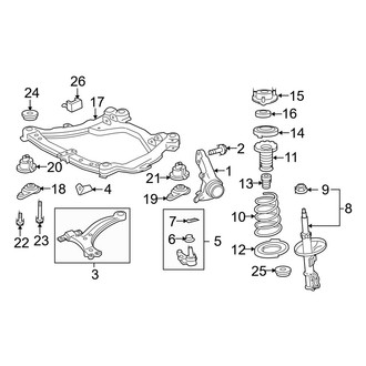 Lexus OE - Front Suspension - Suspension Components