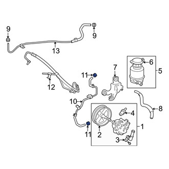 Lexus OE - Power Steering Hose Clamp