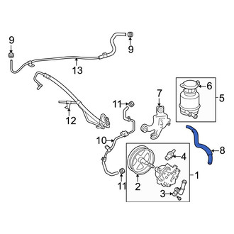 Lexus OE - Power Steering Reservoir Hose
