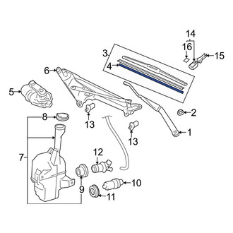 Lexus OE - Right Wiper Blade Refill