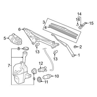Lexus OE - Windshield - Wiper & Washer Components