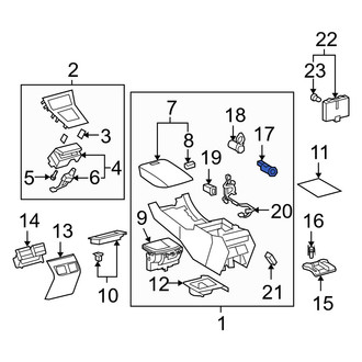 Lexus OE - Center 12 Volt Accessory Power Outlet