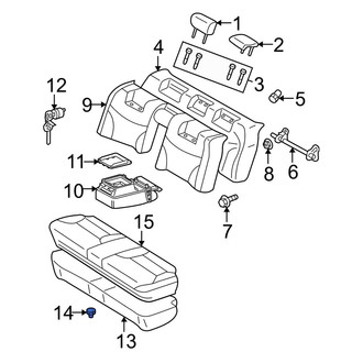 Lexus OE - Rear Seat Cushion Clip