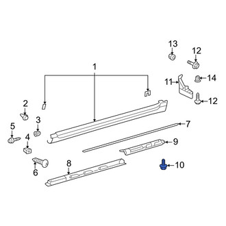 Lexus OE - Rocker Panel Molding Clip