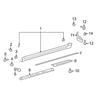 Lexus OE - Pillars, Rocker & Floor - Exterior Trim