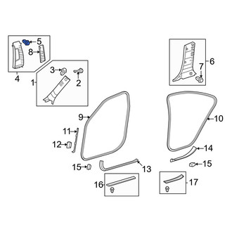 Lexus OE - Trunk Trim Panel Clip
