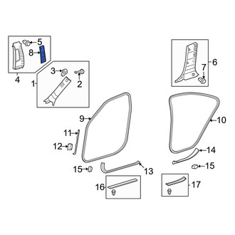 Lexus OE - Wheel Arch Molding Clip