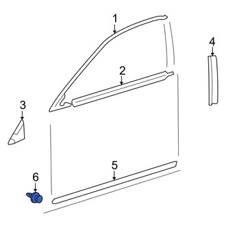 Lexus OE - Front Exterior Molding Clip