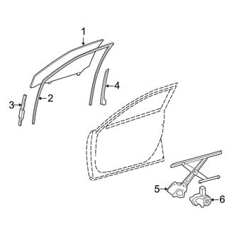 Lexus OE - Front Door - Glass & Hardware