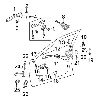 Lexus OE - Front Door - Lock & Hardware