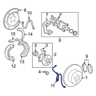 Lexus OE - Rear Left ABS Wheel Speed Sensor Wiring Harness