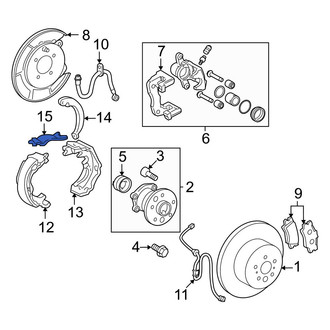 Lexus OE - Rear Left Parking Brake Strut