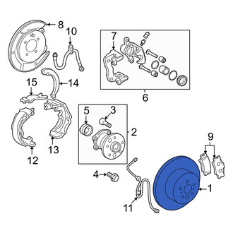 Lexus OE - Rear Disc Brake Rotor