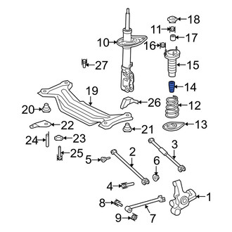 Lexus OE - Rear Suspension Strut Bumper
