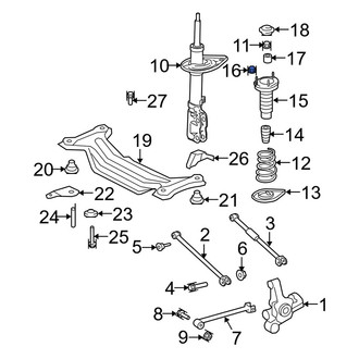 Lexus OE - Suspension Strut Mount Nut