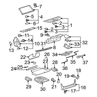 Lexus OE - Rear Body & Floor - Interior Trim