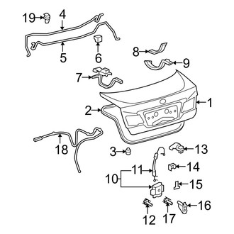 Lexus OE - Trunk Lid - Lid & Components