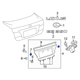 Lexus OE - Door Molding Grommet