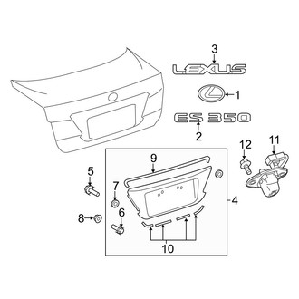 Lexus OE - Trunk Lid - Exterior Trim