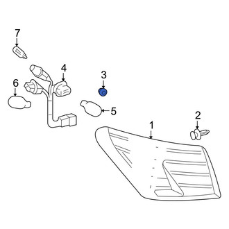 Lexus OE - Deck Lid Molding Nut