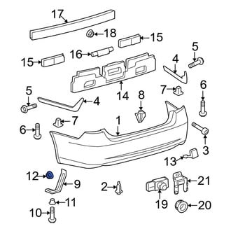 Lexus OE - Rear Lower Bumper Cover Nut