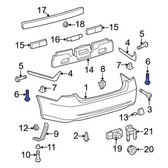 Lexus OE - Radiator Support Splash Shield Bolt