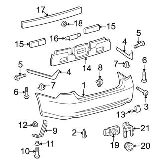 Lexus OE - Rear Bumper - Bumper & Components