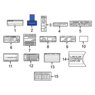 Lexus OE - Air Bag Information Label