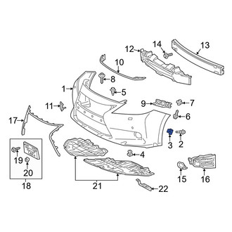 Lexus OE - Outer Bumper Cover Retainer