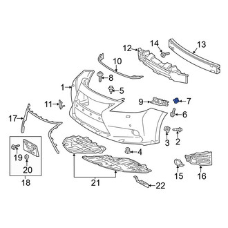 Lexus OE - Front Upper Bumper Cover Bracket