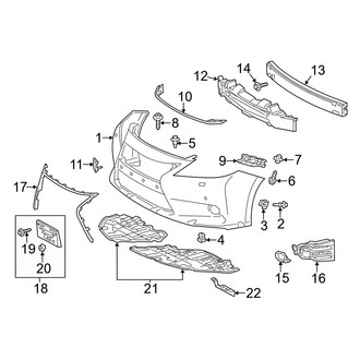 Lexus OE - Front Bumper & Grille - Bumper & Components (Cover & Components)