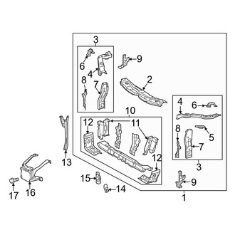 Lexus OE - Radiator Support (Japan Built)